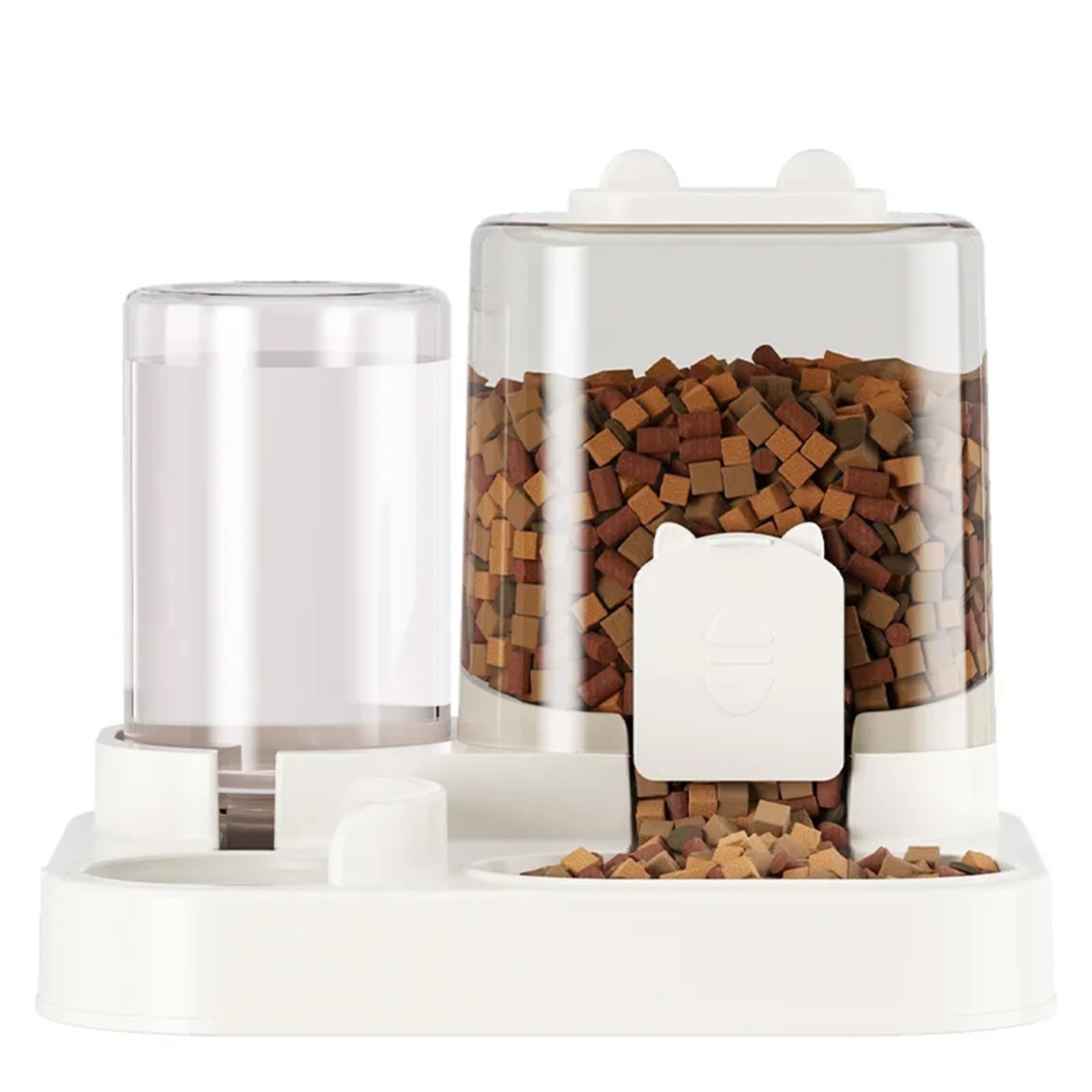 Qpets® Automatic Food Feeder and Water Dispenser Gravity Design Auto Feeding 1.8L Cat Food Dispenser Food Feeder and 0.8 L Water Dispenser for Small Medium Big Dog Pets Puppy Kittens Qpets® Automatic Food Feeder and Water Dispenser Gravity Design Auto Feeding 1.8L Cat Food Dispenser Food Feeder and 0.8 L Water Dispenser for Small Medium Big Dog Pets Puppy Kittens